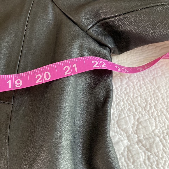 Chico’s black leather beaded jacket. Rare find - Picture 12 of 14